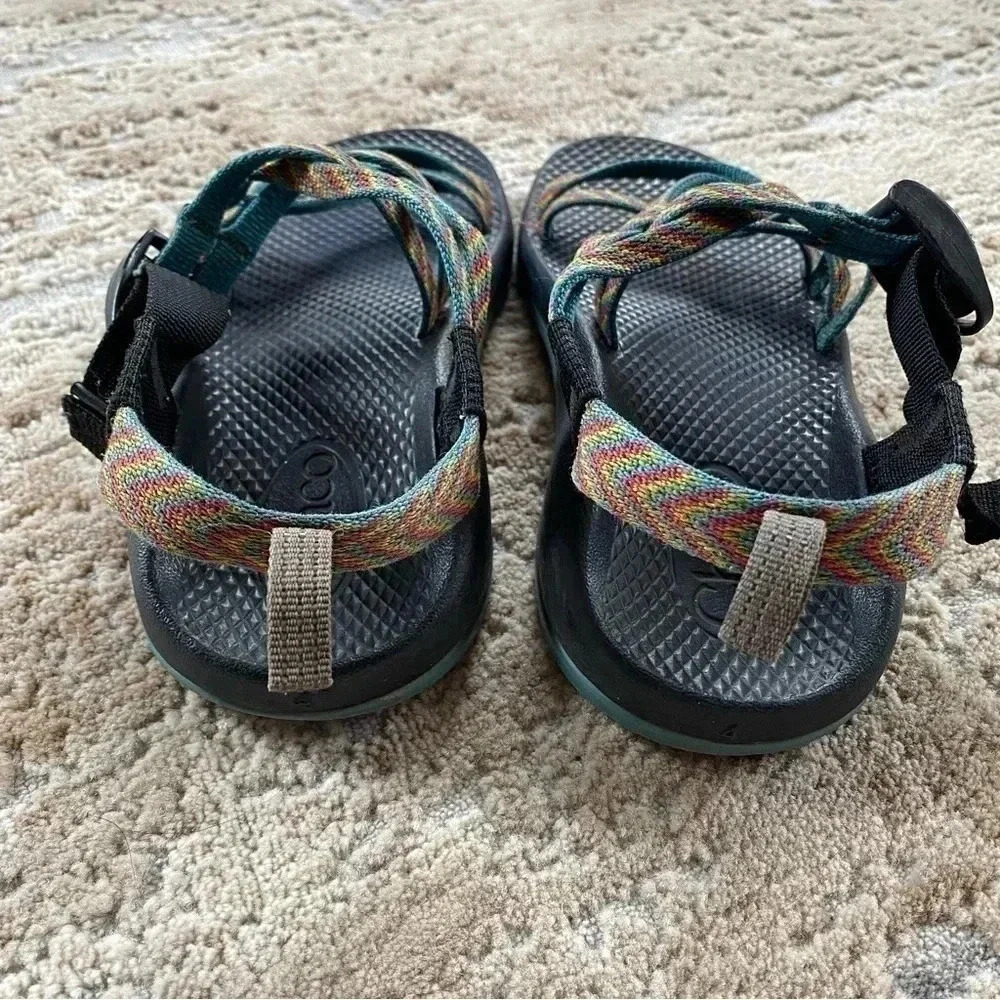 Chaco ZX2 Classic Blue Red Yellow Boulder Walking Hiking Sandals Boost: 4 - Picture 4 of 9